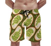 Pantalones Cortos Patrón De Sándwich De Aguacate Shorts De Baño Secado Rápido Swim Trunks Cómodo Short Deportivo para Viajes Correr Piscina S