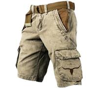 Pantalones Cortos por La Rodilla Hombre Jeans Grandes 6XL Marino Elasticas Tennis Animal Granate Disuelve Rocky Estampados Mi Crema 50 Rasgadas Explorador Rey Viejos Bebés