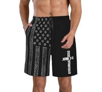 Pantalones Cortos Porque De Tal Manera Amó Dios Al Mundo Juan 3:16 Cristianismo Shorts De Baño Secado Rápido Bañador Hombre Cómodo Swim Trunks para Playa Deporte Vacaciones S