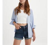 Pantalones cortos Rolled 80's Mom Mujer Talla 26 US (36). Color Azul