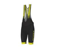Pantalones Cortos SCOTT RC Team Negro Azufre Yellow Bibshorts