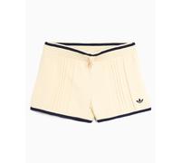 Pantalones cortos Slim adidas Originals Cable Knit para mujer Amarillo M