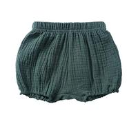 Pantalones cortos sólidos para recién nacidos Bloomers para niños de mezcla de lino de pan pantalones de harén