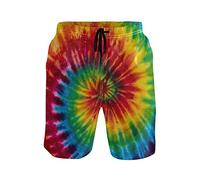 Pantalones Cortos Teñido Anudado Bañador Hombre para Playa | Shorts de Baño Casuales Swim Trunks Para Correr