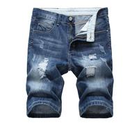 Pantalones Cortos Vaquero Hombre 2024 Verano Casual Moda Jeans Pantalones Corto Short Roto Deporte Jogging Pantalon Fitness Chandal Hombre Pantalones de Trekking Vintage Playa