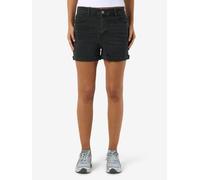 Noisy may Pantalones Cortos de Mezclilla para Mujer con Cierre de Botones y Dobladillo doblado, Negro, XS