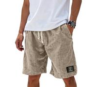 Pantalones Cortos Vestir Hombre, Trabajo Senderismo Cortos Lino Desporto Bolsillo Cortas Baloncesto Deportiva Crossfit Montaña Padel Gym Deporte Tenis Corto Deportivo Short Hombre Verano,4XL