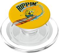 Pantalones Cuadrados Oficiales de Bob Esponja desgarrando el océano PopSockets PopGrip para MagSafe