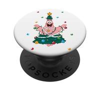 Pantalones Cuadrados Oficiales de Bob Esponja Patricio de Navidad PopSockets PopGrip Adhesivo