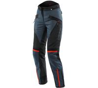 Pantalones Dainese Tempest 3 D-Dry Lady Ébano-negro-rojo lava 50