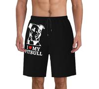 Pantalones De Baño Hombre Pantalones Cortos De Natación Yo Amo Mi Elástico Hidrófugo Vacaciones Bañadores De Natación Piscina Trotar L