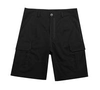 Pantalones DE Boxeo Hombres XL PantalóN Corto Cargo EláStico Hombre Tejido Transpirable VersáTil Casual Verano Ajuste CóModo Bolsillos PráCticos Pantalones Cortos Boxeadores (Black, S)