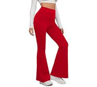 Pantalones De Campana Mujer Elasticos Mallas Cintura Alta Chándal Leggings Deporte De Yoga Leggins Push Up Talla Grande Control De Barriga Pantalones Vestir Acampanados Flared Con Bolsillo Danza 2025