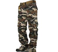 Pantalones de carga tácticos militares para hombre, estilo casual, camuflaje, pantalones de combate de camuflaje, ropa de trabajo ligera de softshell, sudadera con bolsillos múltiples, pantalones de