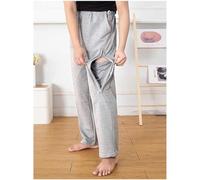 Pantalones de catéter para hombre con bolsillos dobles con cremallera, compatibles con bolsa de catéter de 2000 ml, pantalones de bolsa de orina para nefrostomía y cistostomía