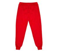 Pantalones de chándal de forro polar para niños y niñas, ropa deportiva para educación física, joggers unisex casual, con elástico en los puños, pantalones de juego clásicos y suaves, rosso, 9-10 años