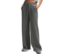 Pantalones de chándal de mujer de talla grande, pantalones de mujer elegantes de cintura alta para el tiempo libre, pantalones de fitness y yoga elásticos, pantalones chándal de mujer anchos
