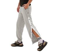 Pantalones de chándal elástico con Bolsillos, Botones, con Franjas Rayas, Pantalones Deportivo Algodón Raya Largos Pantalon Chándal, Pantalones de Entrenamiento Transpirables,C,4XL
