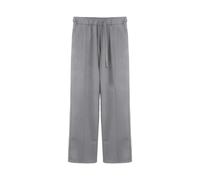 Pantalones de chándal holgados de pierna recta, pantalones deportivos de cintura alta, holgados, cómodos, informales, monocolor, pantalones de senderismo, para exteriores, Y2K Streatwear, gris, M