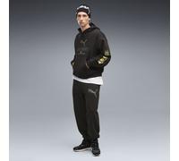Pantalones de chándal holgados PUMA Sport Street Graphic de forro polar para hombre, Ropa, Negro, XS