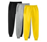 Pantalones De Chándal Hombre Deportivos Pantalones Jogger Yoga Sweatpants Transpirable Ligeros Cintura Elástica con Cordón De Yoga Casa Ocio