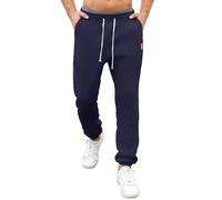 Pantalones de Chándal Hombre Forrados Joggers de Invierno con Cintura Elástica Cordón Ajustable y Puños Pantalón Deportivo Cálido Marina de Guerra XXL