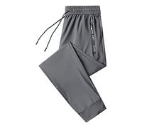 Pantalones de chándal ligeros para hombre, elásticos, pantalones de chándal regulares, cintura elástica, con cordón, pantalones deportivos para entrenamiento, correr, pantalones casuales de negocios,