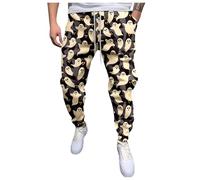 Pantalones de chándal para hombre, algodón, pantalones de Halloween, con goma elástica, pantalones de entrenamiento con bolsillos, pantalones de ocio, estampados de fantasmas, pantalones de sudaderas