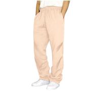 Pantalones de chándal para hombre, holgados, de un solo color, largos, transpirables, pantalones de entrenamiento con cordón y bolsillos, pantalones de correr, pantalones de ocio, pantalones de tenis