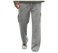 Pantalones de chándal para hombre, monocolor, con bolsillos y goma elástica, para el tiempo libre, pantalones chinos, holgados, cómodos, clásicos, elásticos, para senderismo, invierno, otoño, trabajo