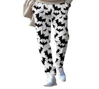 Pantalones de chándal para hombre, pantalones holgados de Halloween con goma elástica, pantalones de entrenamiento con cordón y cabeza de calabaza espeluznante, pantalones de ocio, pantalones