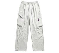 Pantalones de chándal para hombre, para aventuras al aire libre, senderismo, senderismo, cintura elástica, ideal para senderismo, escalada, acabado robusto para exploraciones, Blanco, 3XL