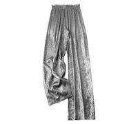 Pantalones de chándal para mujer, bordados, multicolor, ajuste regular, pantalones chinos pequeños, de secado cómodo, divertido, cargo, senderismo, cómodo, casual, para brunch, plata, S