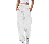 Pantalones de chándal para mujer, cintura baja, pantalones de chándal con forro polar, pantalones de correr de invierno, cálidos, pantalones de deporte, térmicos, cómodos, de felpa, para el tiempo