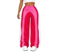 Pantalones De Chándal para Mujer De Pierna Ancha, Elásticos, De Cintura Alta Ropa De Calle para Entrenamientos, Yoga, como