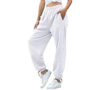 Pantalones de chándal para mujer, estilo casual, con cintura elástica, con cordón, pantalones deportivos holgados para correr, entrenamiento, deportes, gimnasio, al aire libre, calle, pantalones de