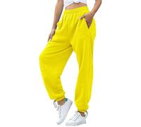 Pantalones de chándal para mujer, estilo casual, con cintura elástica, con cordón, pantalones deportivos holgados para correr, entrenamiento, deportes, gimnasio, al aire libre, calle, pantalones de