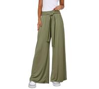 Pantalones de chándal para mujer, hermosos pantalones chinos favorecedores para oficina, algodón, ajustable, elástico, retro, para el almuerzo, verde, S