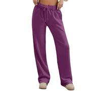 Pantalones de chándal para mujer, transpirables, de secado rápido, pantalones de ocio con pierna ancha, pantalones interiores con cordón, pantalones de sudadera, cintura alta, pantalones de compresión