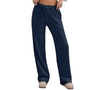Pantalones de chándal para mujer, transpirables, de secado rápido, pantalones de ocio con pierna ancha, pantalones interiores con cordón, pantalones de sudadera, cintura alta, pantalones de compresión