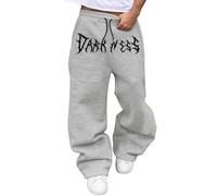 Pantalones de chándal Y2K para hombre, estampado gótico oscuro, pantalones de chándal con cordón, pantalones de entrenamiento, ropa de calle, holgados, pantalones de ocio, pantalones de correr
