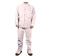 Pantalones de chaqueta traje soldadura for hombres ropa resistente al calor la llama del a escalera duradera y fácil usar(Model E,XL)