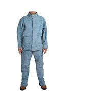 Pantalones de chaqueta traje soldadura for hombres ropa resistente al calor la llama del a escalera duradera y fácil usar(Model D,XL)