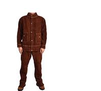 Pantalones de chaqueta traje soldadura for hombres ropa resistente al calor la llama del a escalera duradera y fácil usar(Model C,L)