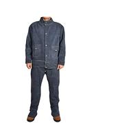 Pantalones de chaqueta traje soldadura for hombres ropa resistente al calor la llama del a escalera duradera y fácil usar(Model B,XX-Large)