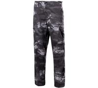 Pantalones de combate MFH US BDU Hombre Outdoor Militar Trekking HDT Camo LE