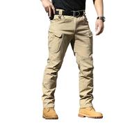 Pantalones de Combate para Hombres Pantalones de Carga tácticos Militares de la Ciudad Pantalones de ejército con múltiples Bolsillos elásticos
