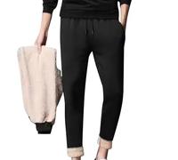 Pantalones de correr de carga para hombre caída/invierno con cordón polar deportivo casual más tamaño suelto pantalones para hombre sólido cálido y polar corsé pantalones pijama Joggeurs hombres, Le