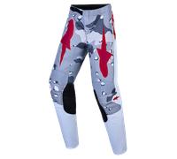 Pantalones de Cross Alpinestars Fluid Lone Joven Gris Camuflaje/Blanco/Rojo Fuego24 Gris Camuflaje,Blanco,Rojo Fuego