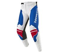 Alpinestars Honda Racer Iconic Pantalones de motocross, blanco-rojo-azul, tamaño 28 para Hombres